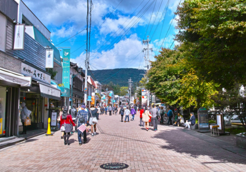 白絲瀑布~冰瀑→石之教堂→榆樹街小鎮→舊輕井澤銀座通 (這天想多滑雪的可以繼續滑雪)