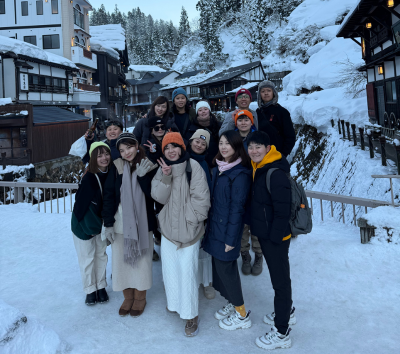 休息日、大家可以一起前往 藏王樹冰、銀山溫泉、天童溫泉觀光 (或可以前往雪場繼續滑雪)