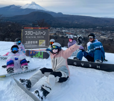 雪季最終滑行→夜宿上越