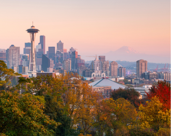 早起飛往安哥拉治→西雅圖(派克市場、太空針塔、奇胡利玻璃藝術園、海鮮晚餐)→機場(DAY 10 跨日飛行)