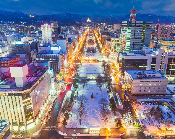 渡假村退房→札幌市區自由逛街 (二條市場、大通公園 & 札幌電視塔、薄野十字路口、狸小路商店街)